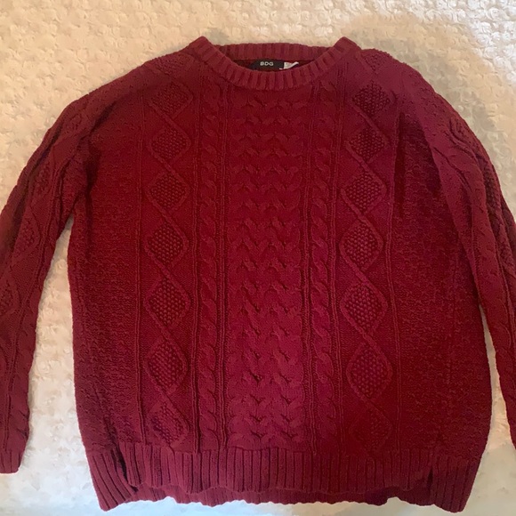 BDG-Red Oversized Sweater - Picture 1 of 4